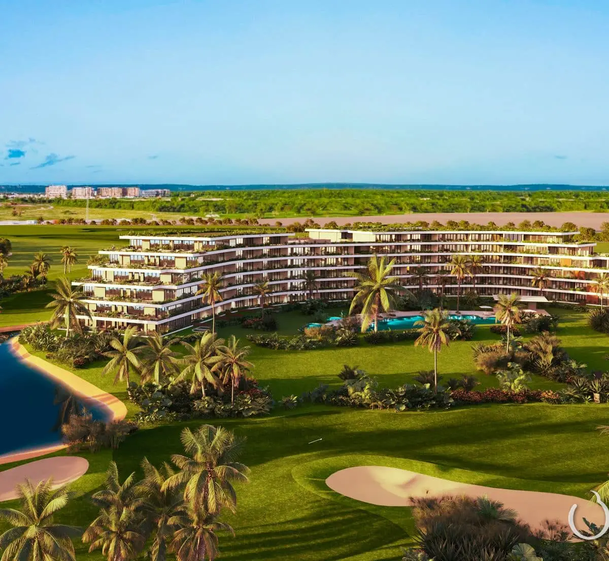 Apartamentos Frente al Campo de Golf a 400 m de Playa Juanillo, Cap Cana